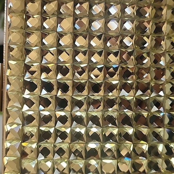 Gold Bling Metallic Clutch Evening Bag NIB - Picture 6 of 6